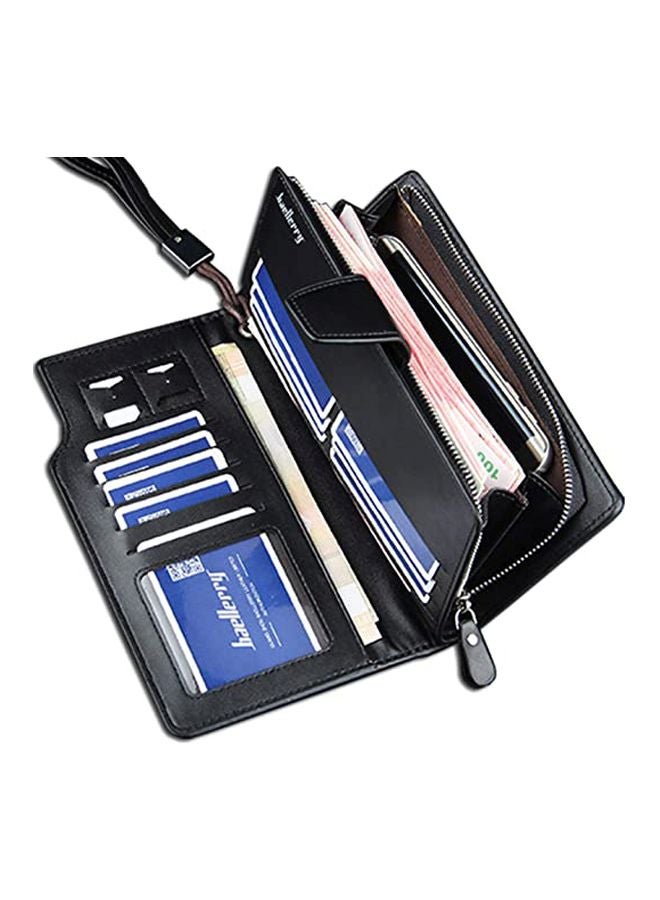 OUTAD Flap Closure Leather Wallet Black  - Image 3