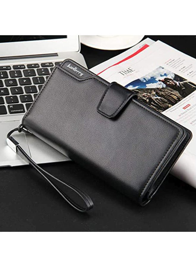 OUTAD Flap Closure Leather Wallet Black  - Image 4