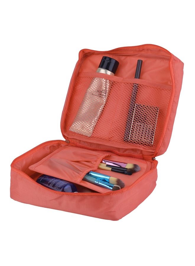 أوتاد حقيبة من النايلون لمستحضرات التجميل وردي - Image 2