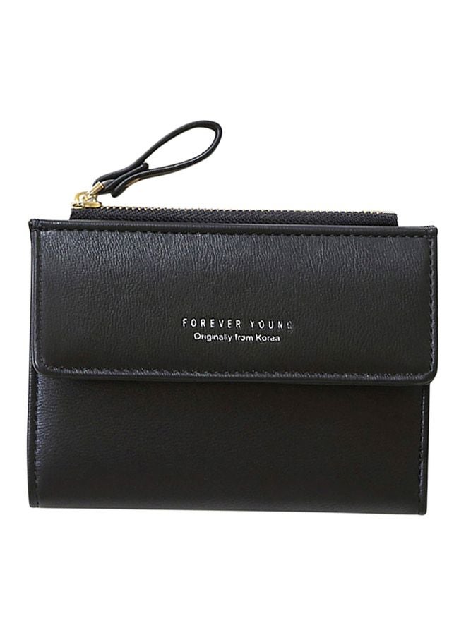 Multifunctional Leather Wallet Black