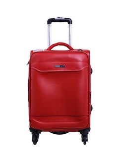 PARAJOHN Softside 3 Piece Luggage Trolley Set Red  - Image 2