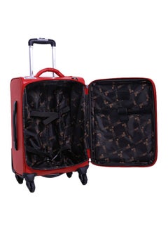 PARAJOHN Softside 3 Piece Luggage Trolley Set Red  - Image 5