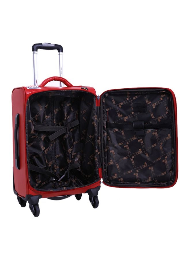 PARAJOHN Softside 3 Piece Luggage Trolley Set Red  - Image 5