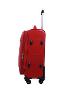 PARAJOHN Softside 3 Piece Luggage Trolley Set Red  - Image 4