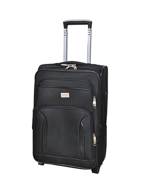 Softside Cabin Luggage Trolley Black