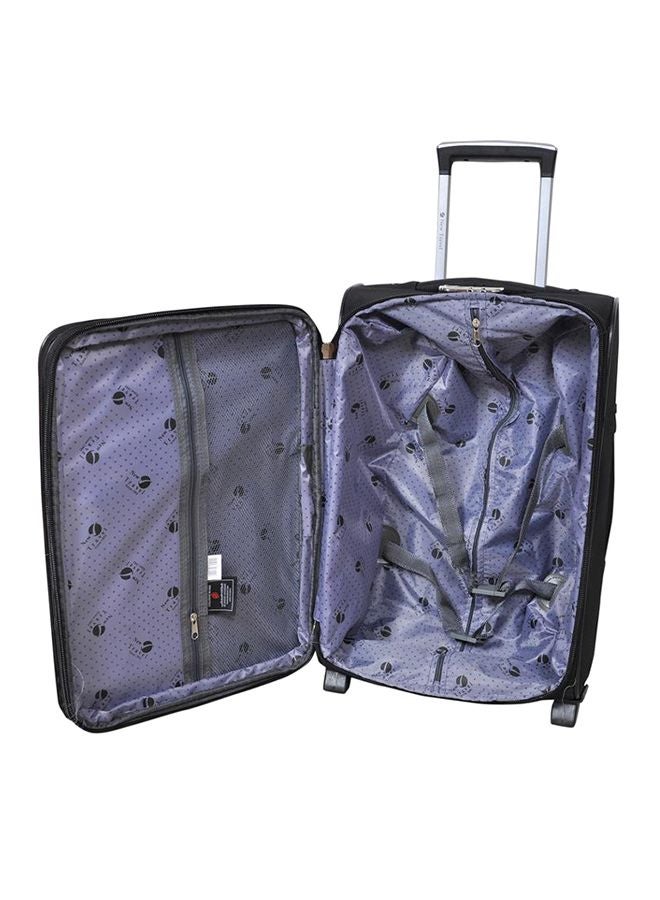 Softside Cabin Luggage Trolley Black
