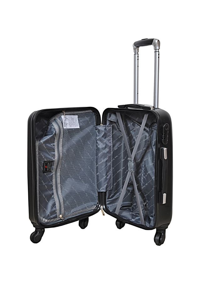 NEW TRAVEL - Hardside Cabin Luggage Trolley Black - Image 1