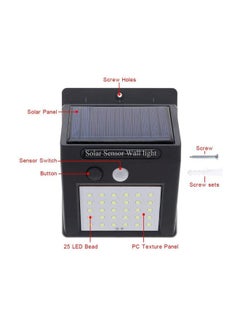 Beauenty 30 LED Solar Power PIR Motion Sensor Wall Light Black 10x10centimeter  - Image 4