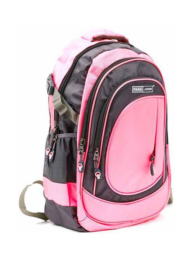 بارا جون حقيبة مدرسية من النايلون مقاس 24 بوصة وردي - Image 3