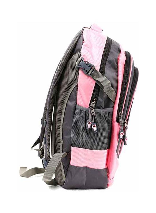 بارا جون حقيبة مدرسية من النايلون مقاس 24 بوصة وردي - Image 4