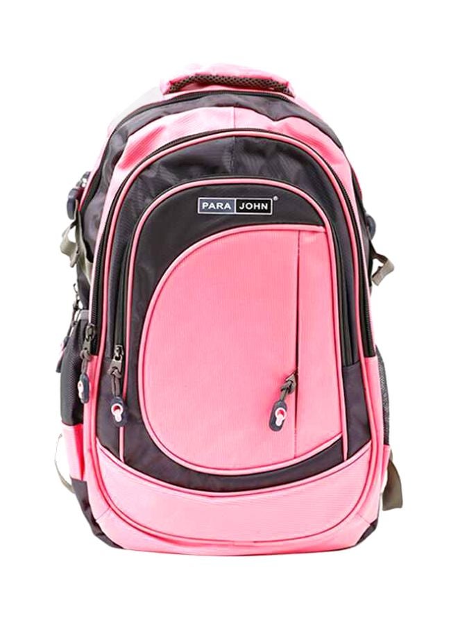 بارا جون حقيبة مدرسية من النايلون مقاس 24 بوصة وردي - Image 1