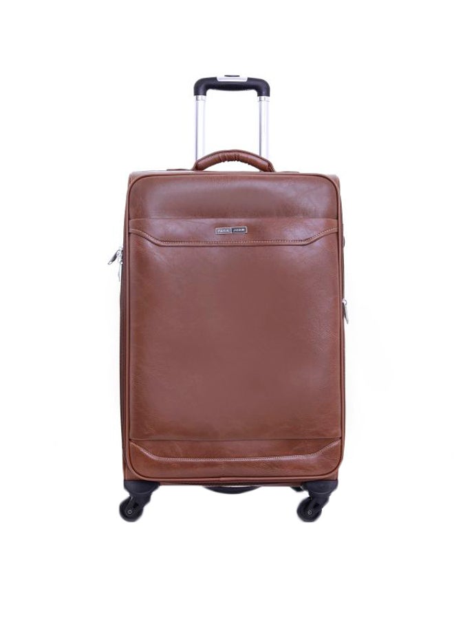 PARAJOHN - Buffalos Softside 3 Piece Luggage Trolley Set Brown - Image 1