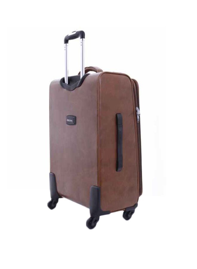 PARAJOHN - Buffalos Softside 3 Piece Luggage Trolley Set Brown - Image 1
