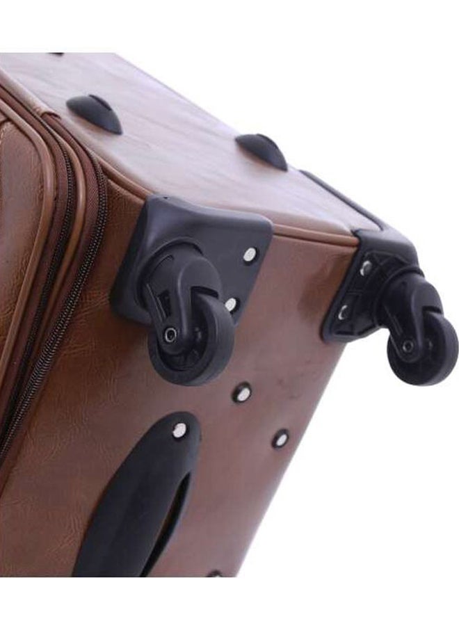 PARAJOHN - Buffalos Softside 3 Piece Luggage Trolley Set Brown - Image 1