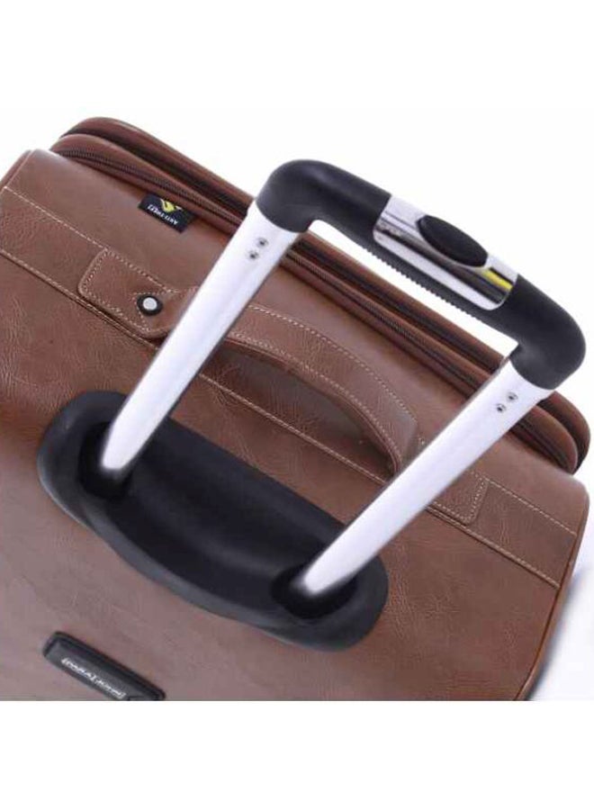 PARAJOHN - Buffalos Softside 3 Piece Luggage Trolley Set Brown - Image 1