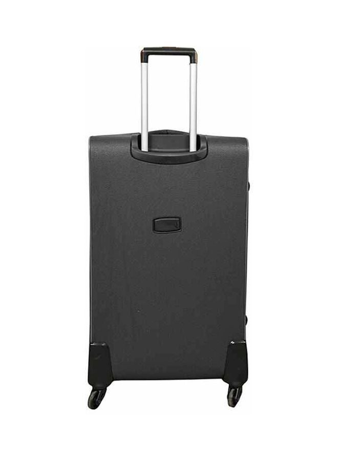 NEW TRAVEL Softside 3 Piece Luggage Trolley Set Grey  - Image 3