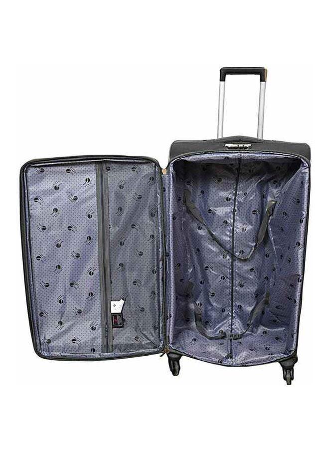 NEW TRAVEL Softside 3 Piece Luggage Trolley Set Grey  - Image 5
