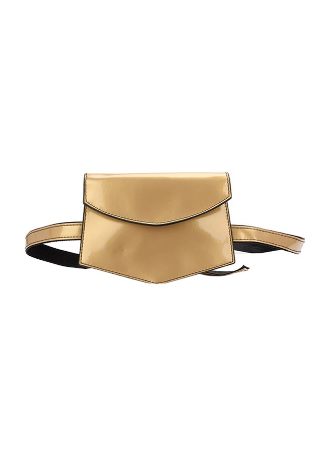 Stylish And Elegant Waist Bag 19 x 14 cm Gold 