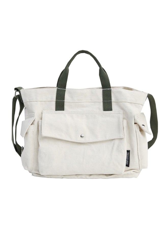 Casual Style Elegant All Match Handbag White/Black 