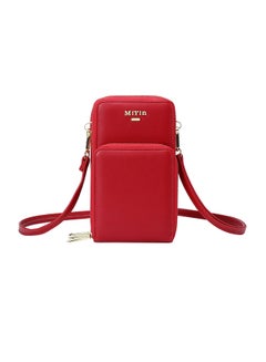 Generic Zipper Closure Coin Purse Red 