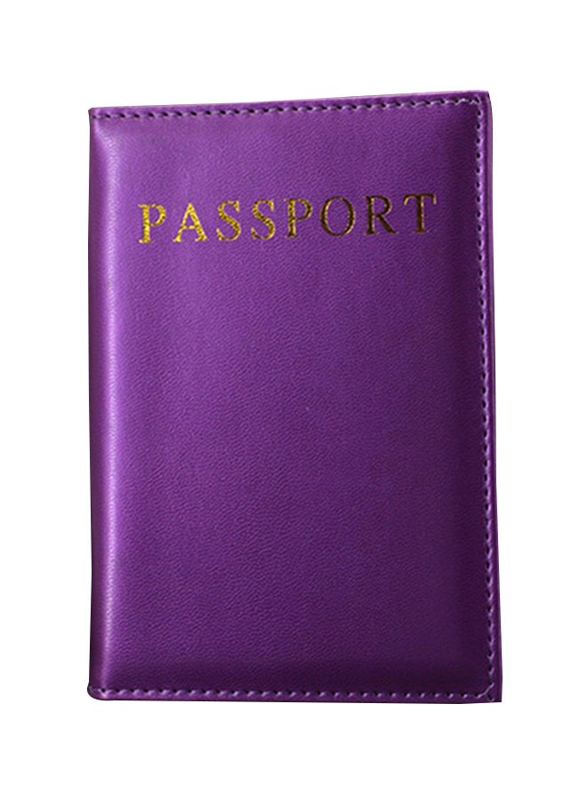 Square Shaped Passport Holder Purple 