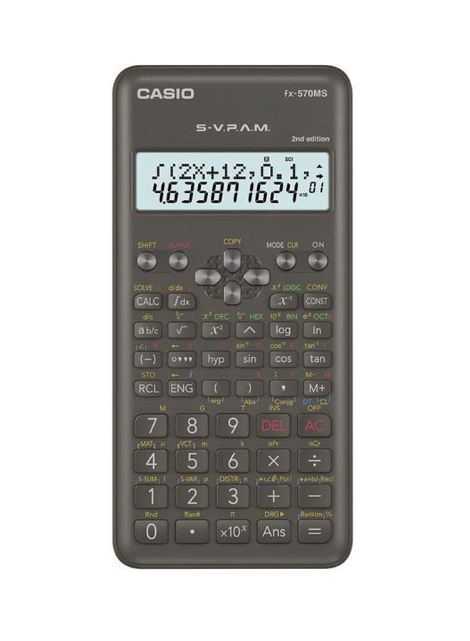 CASIO MS Series Dot Matrix Display Scientific Calculator Black - Image 1