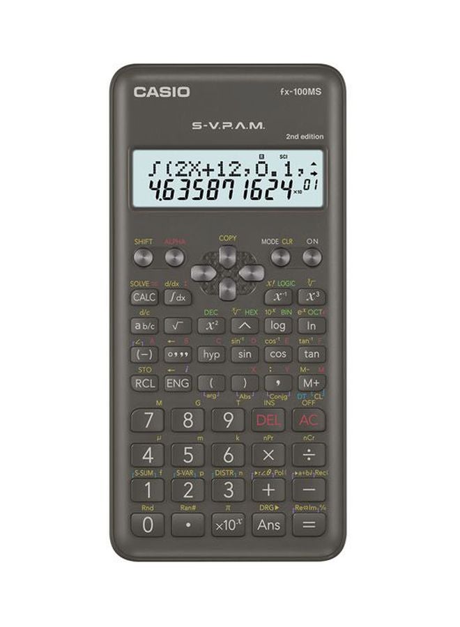 CASIO MS Series Dot Matrix Display Scientific Calculator Black - Image 1