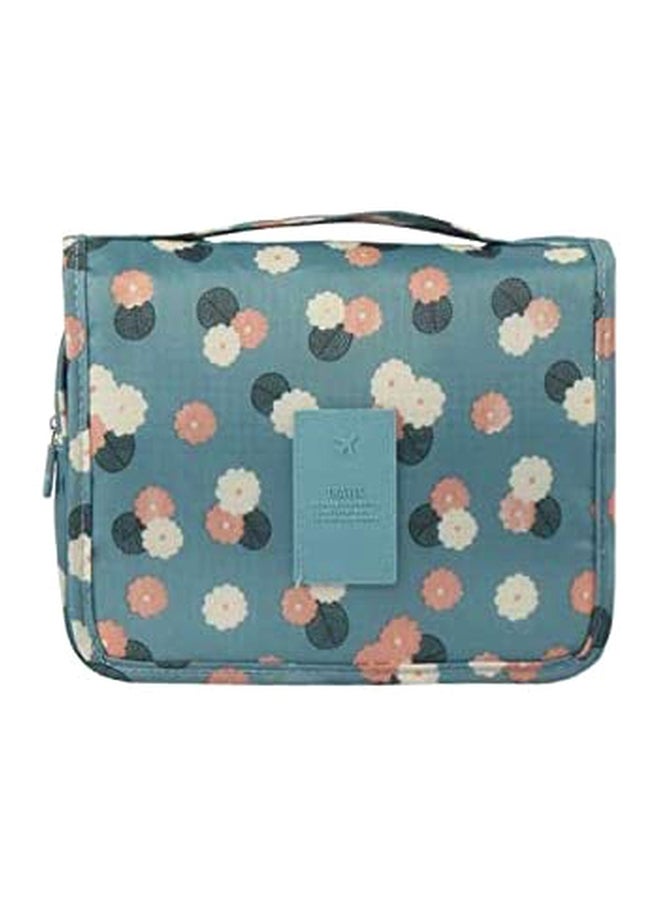 Nylon Hanging Toiletry Kit Blue/Beige/Black - Image 2