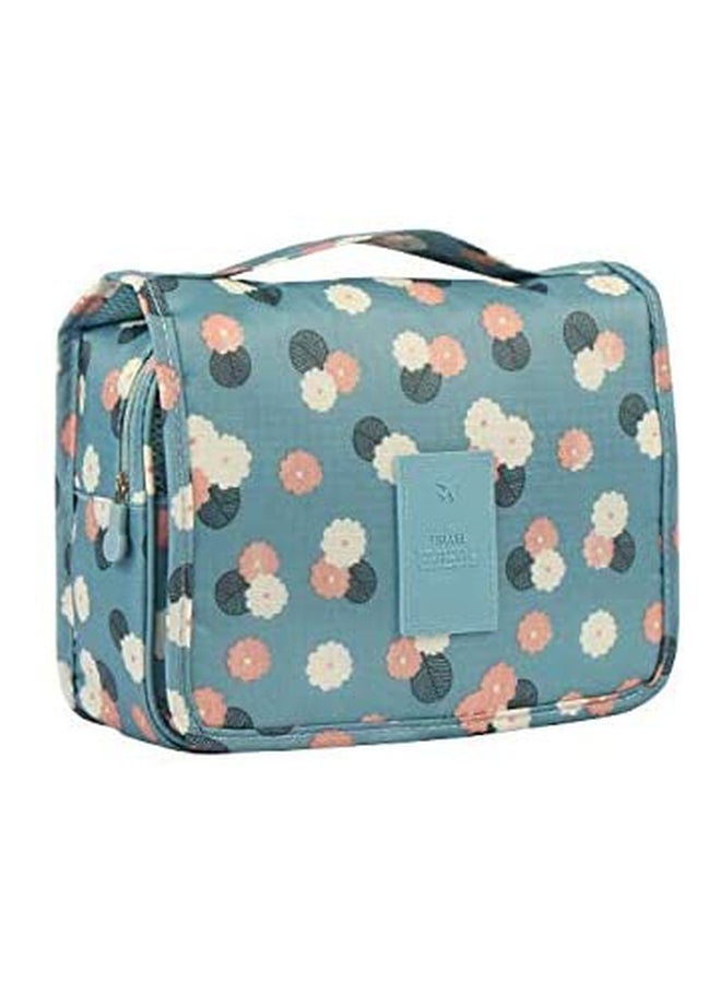 Nylon Hanging Toiletry Kit Blue/Beige/Black - Image 3