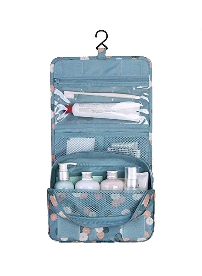 Nylon Hanging Toiletry Kit Blue/Beige/Black - Image 4