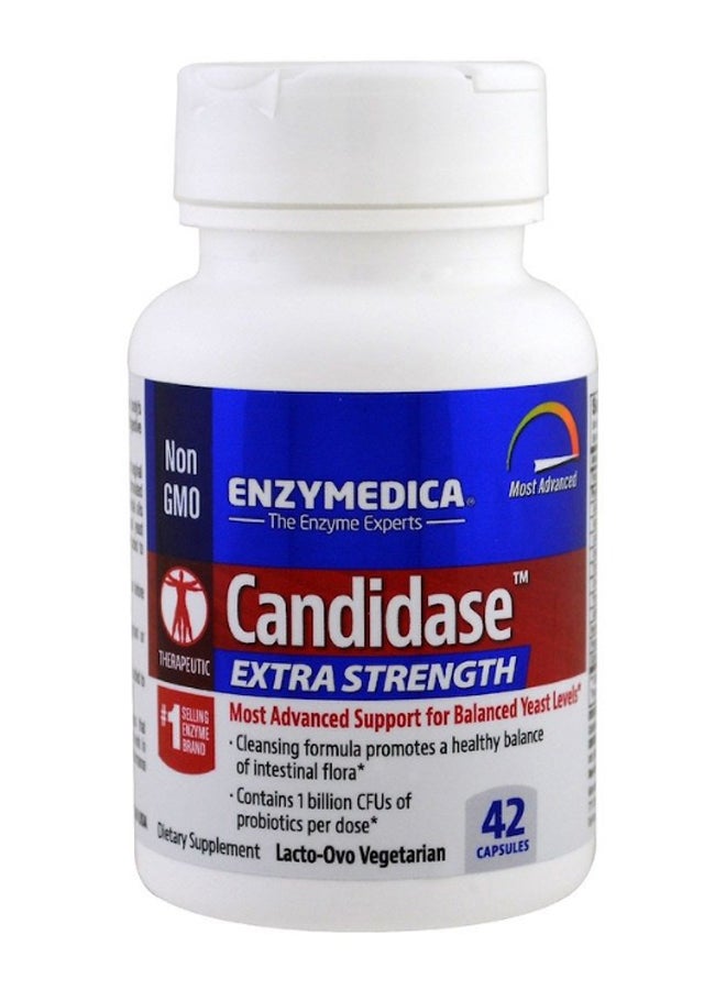 ENZYMEDICA Extra Strength Candidase Supplement - 42 Capsules  - Image 1