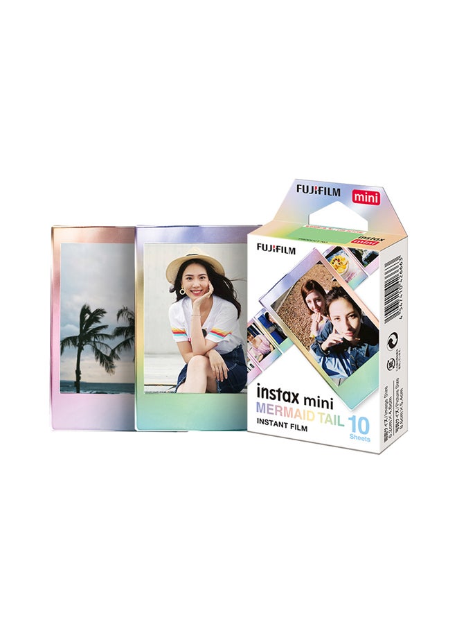 10-Piece Instax Mini Photo Paper Film 8.6x5.4cm Mermaid Tail - v1589041226/N37830361A_2