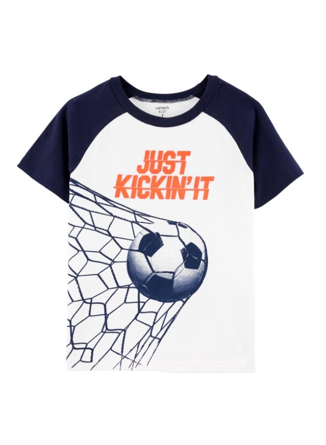 carter's Football Printed T-Shirt Multicolour - Image 1