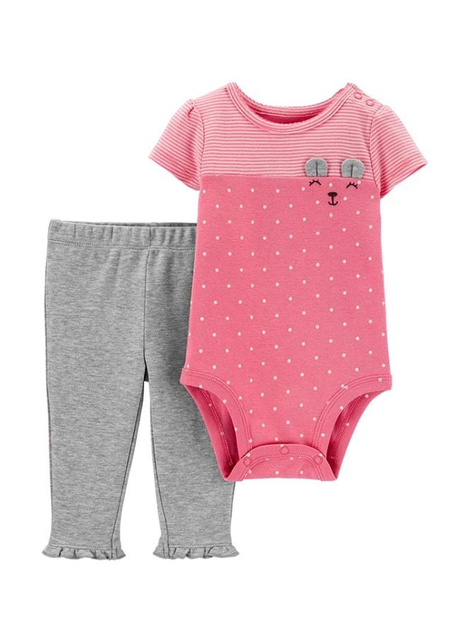 carter's 2-Piece Bear Bodysuit And Pant Set Multicolour - Image 1
