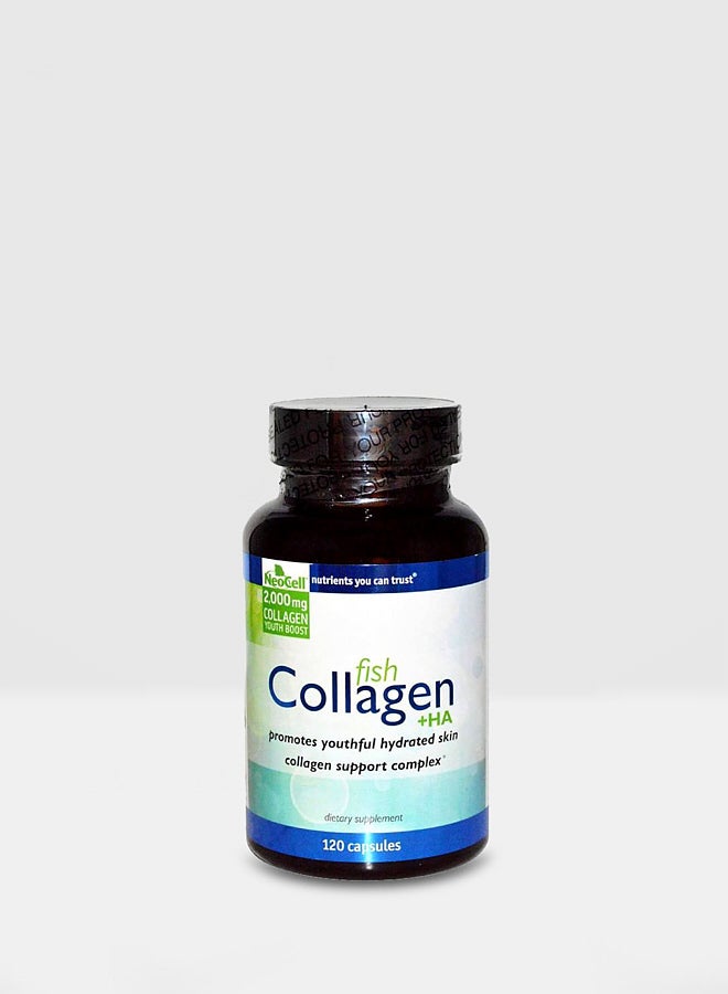 NEOCELL Marine Collagen+HA Dietary Supplement 2000mg - 120 Capsules - Image 1