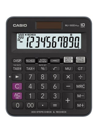 MJ-100DPLUS 10 Digits Desktop Calculator Black - v1589113871/N37807880A_1