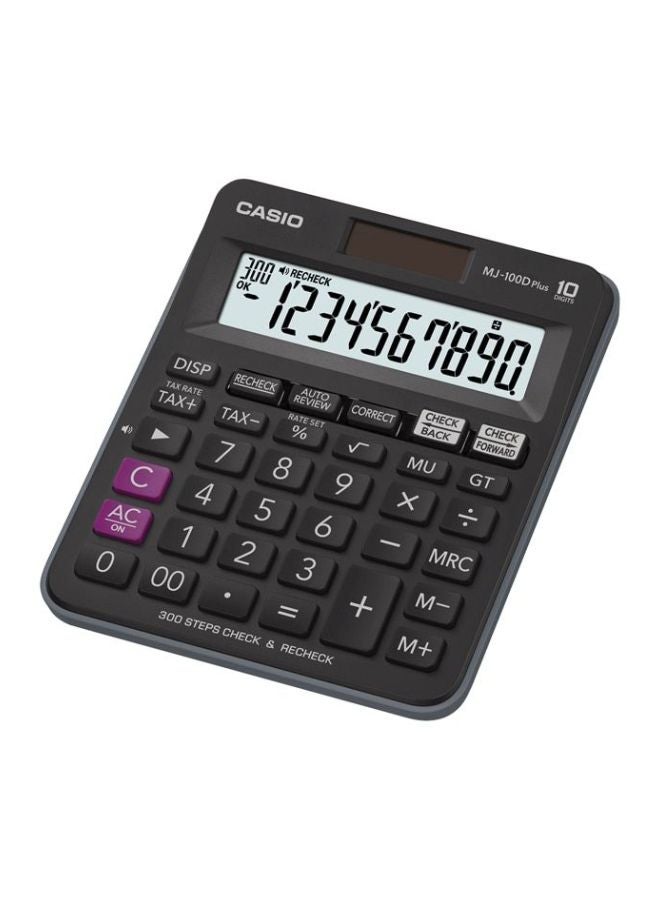 CASIO - MJ-100DPLUS 10 Digits Desktop Calculator Black - Image 1