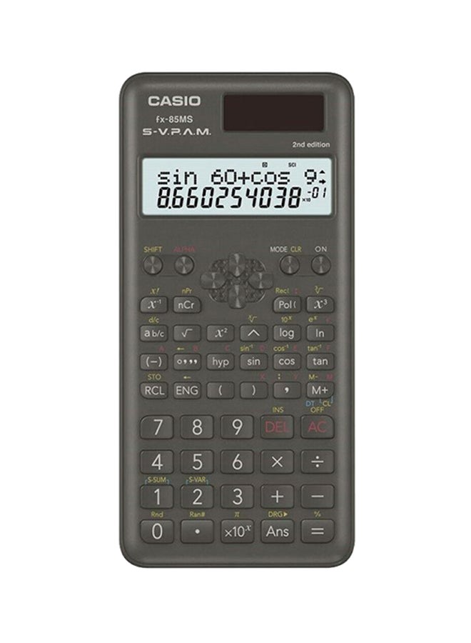 CASIO - MS Series Dot Matrix Display Scientific Calculator Black - Image 1
