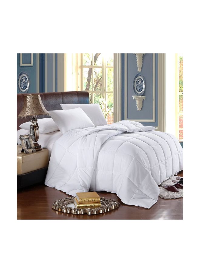 REGAL IN HOUSE Microfibre Duvet Cover Microfiber White 240x190cm  - Image 1