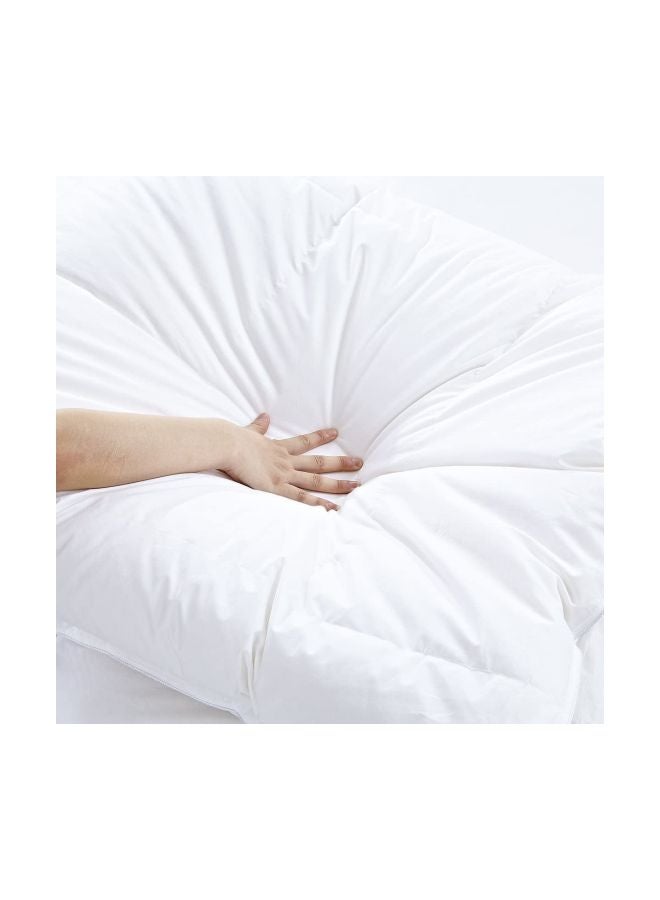 REGAL IN HOUSE Microfibre Duvet Cover Microfiber White 240x190cm  - Image 4