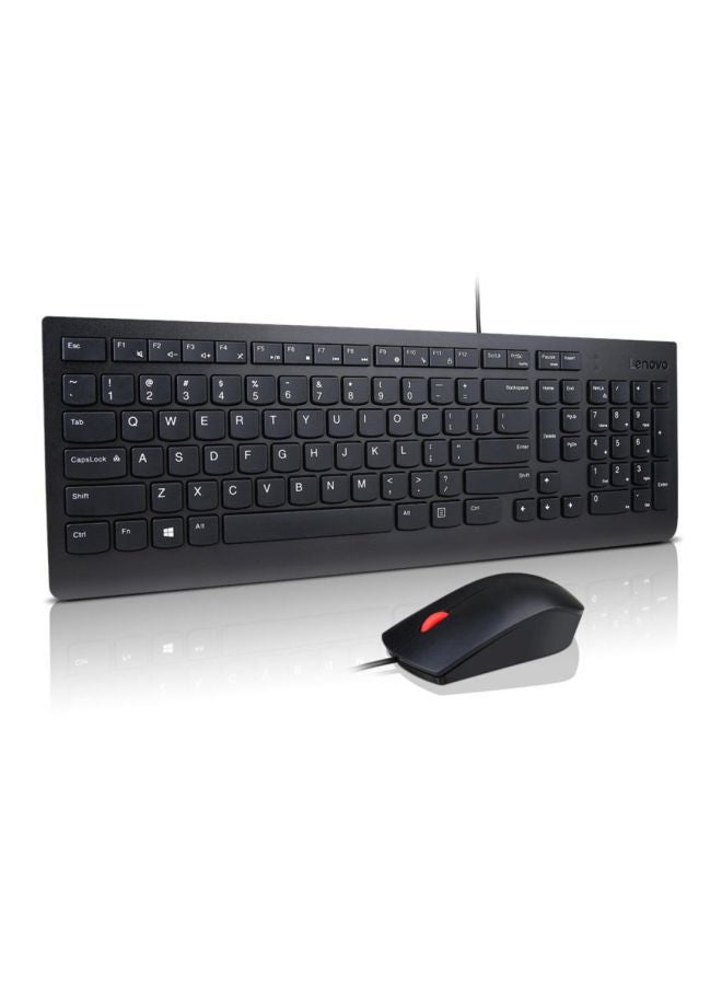 Lenovo Essential Wired Keyboard And Mouse Set Black - Image 3