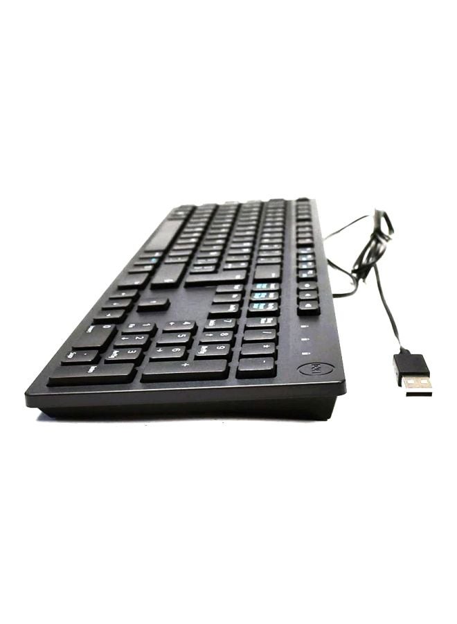 ديل لوحة مفاتيح سلكية - باللغتين الإنجليزية والإسبانية أسود - Image 2