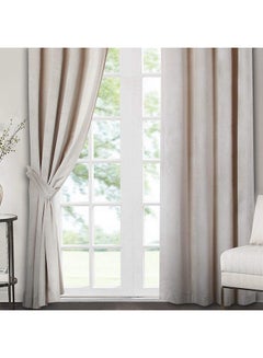REGAL IN HOUSE 2-Piece Thermal Insulated Window Curtain Beige 168 x 183cm  - Image 2