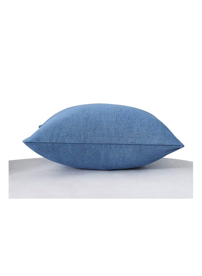 ريغال إن هاوس طقم وسادات مربعة للزينة من قطعتين linen أزرق كريون 45x45سم  - Image 2
