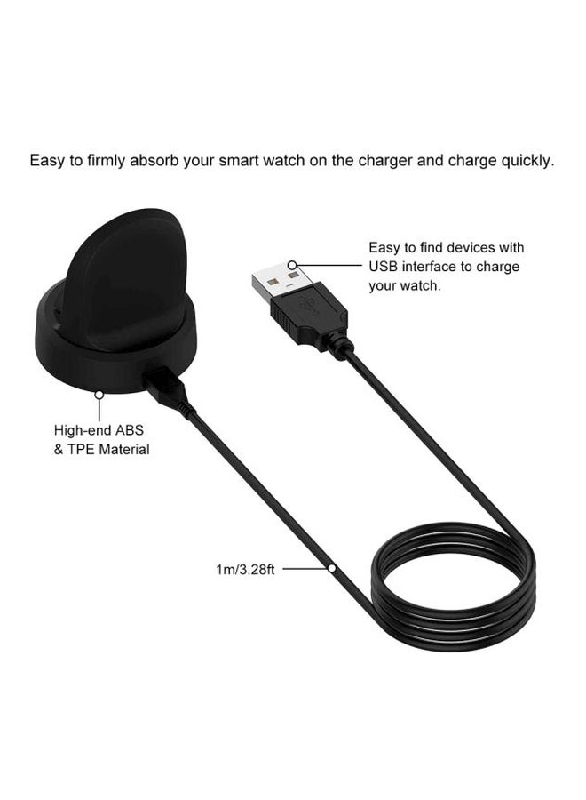 Wireless Charging Stand For Samsung Galaxy Active SM-R500 Black - Image 4