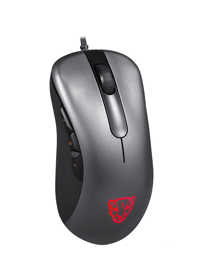 Motospeed - V100 Optical Wired Gaming Mouse Grey - Image 1