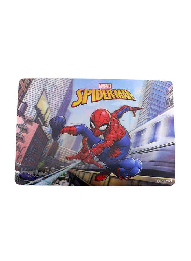 MARVEL 2-Piece 3D Spiderman Printed Tablemat Set Multicolor 30 x 45cm