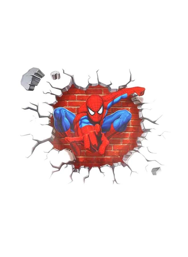 ميغو ملصق جدراي بتصميم لوحة جدارية ثلاثية الأبعاد لشخصية سبايدرمان أحمر / أزرق / رمادي 50سم