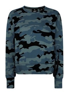 Calvin Klein Performance Cropped Camo Sweatshirt Multicolour  - Image 3