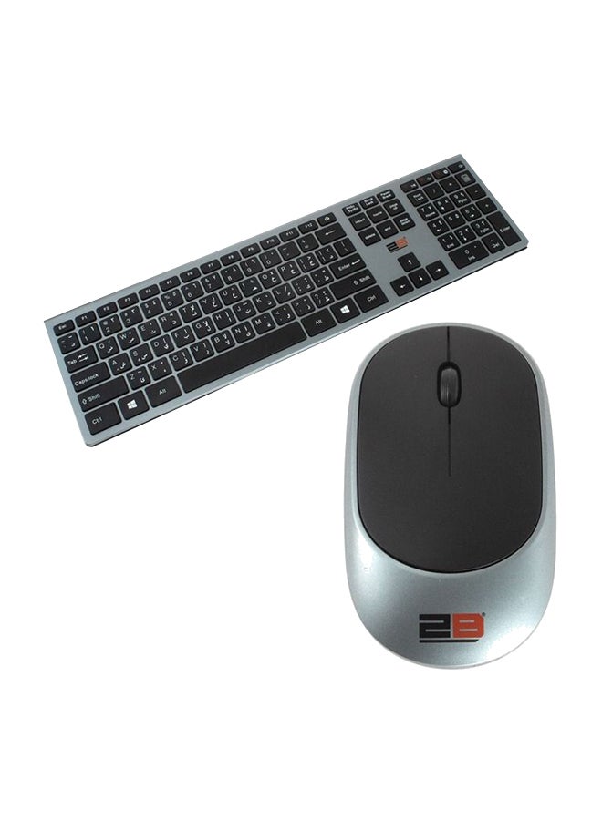 2B - Business Series Wireless Keyboard And Mouse Combo Black/Dark Grey - Image 1